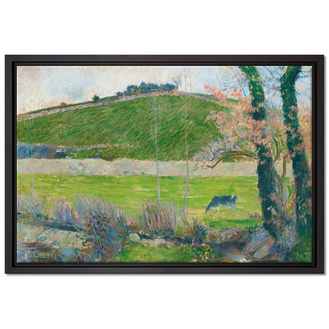 Gerahmtes Leinwandbild Sur L'Aven En Amont De Pont-Aven von Paul Gauguin