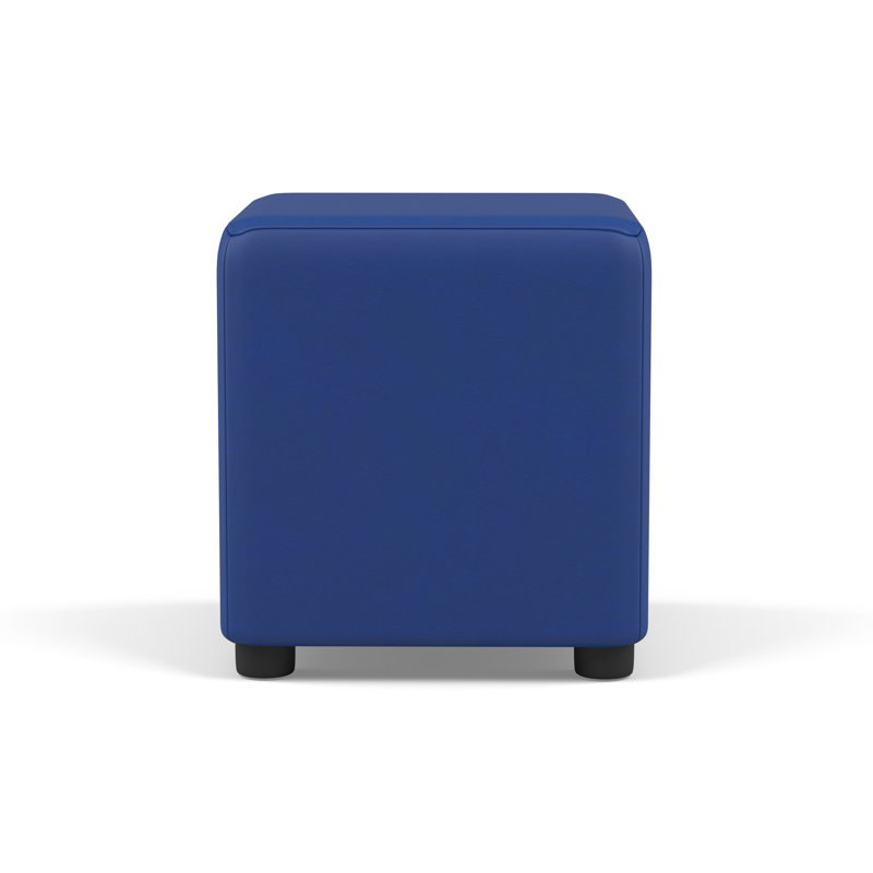 Faux Leather Cube Seating, Cornflower