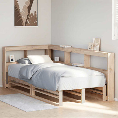 Solid Wood Storage Bed