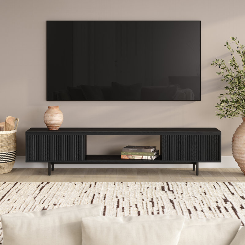 Lucien Rectangular TV Stand for TV's up to 78", Espresso 
