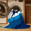 Tapis minimaliste bleu Kramer Judo-1956265023