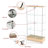 Small - Space Vertical Glass Storage Unit With Quick Assembly, 13 Colour Led Lights, And 2 Large Drawers For Bedroom, Kitchen Elegant Four Tier Cabinet Drawers, 4 Shelves, Led, Secure Office-1969176028