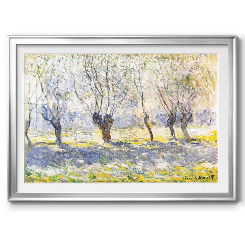 Saules, Giverny, 1886, Argent, H 15 po x l 21 po x P 1,5 po