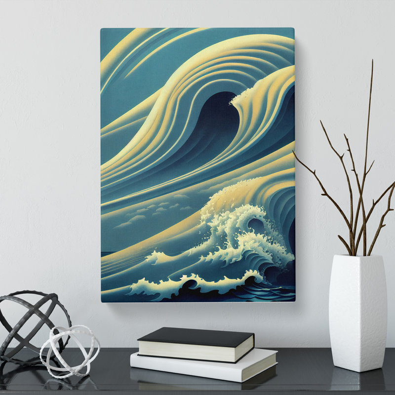 Sea View Abstract Vol.2 - Wrapped Canvas, 76cm H x 50cm W x 3cm D