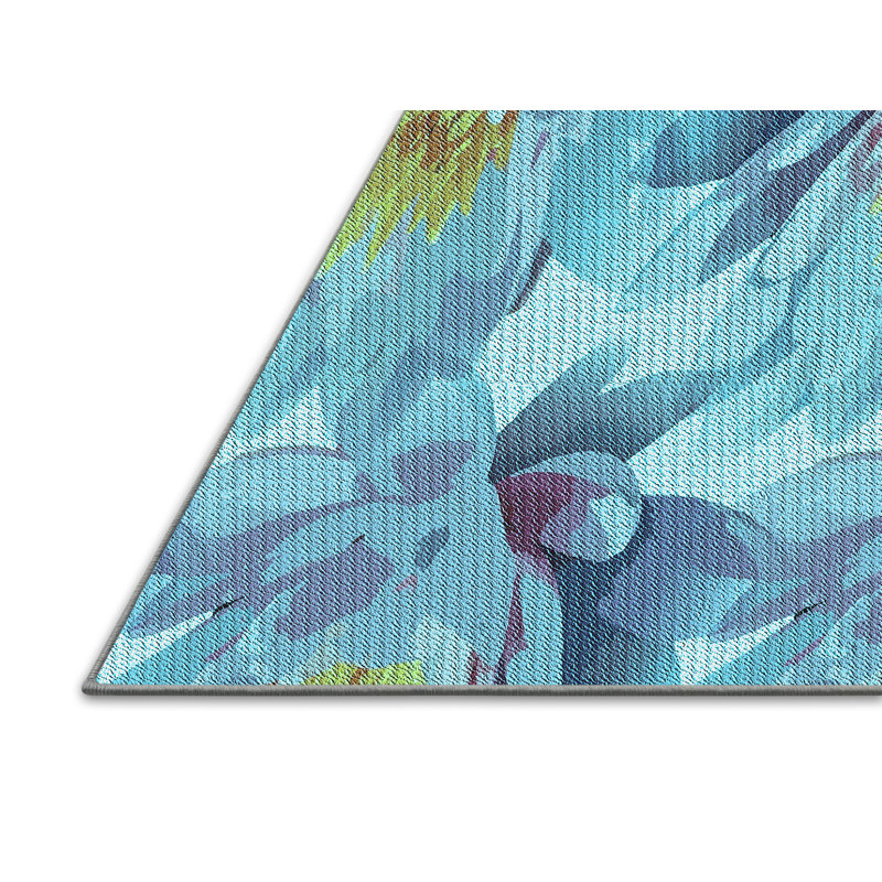 Performance Wool Floral Indoor Rug, Rectangle 8' x 10'
