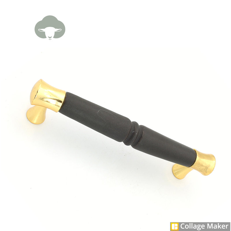 Diorio 1.28cm Bar Handle, Black/Gold