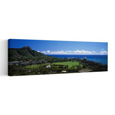 «Waikiki Oahu Hi Usa Abstract City Ocean», art mural