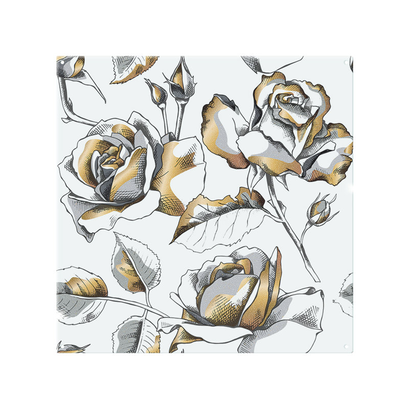 Roses Splash Back, 50cm L x 60cm W