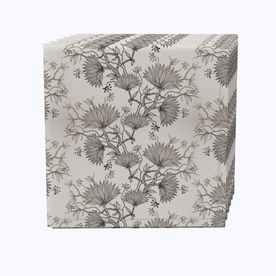 Cotton Floral Square Napkin