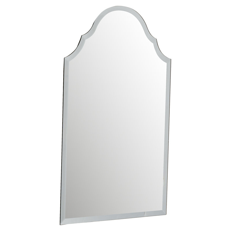 Kennan Scalloped Wall Mirror, 32" H x 22" W