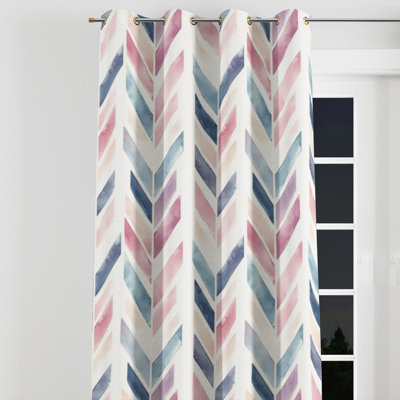 Contemporary Boho Velvet Curtains - Baiardo Grommet Curtain - 1 Panel