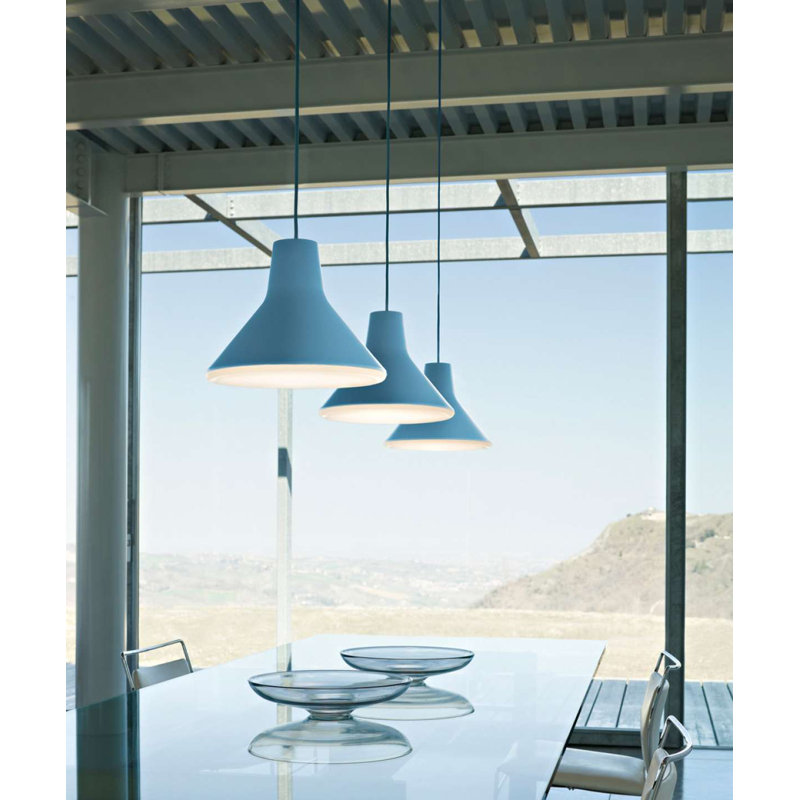 Archetype 1 - Light Single Cone LED Pendant, Light Blue