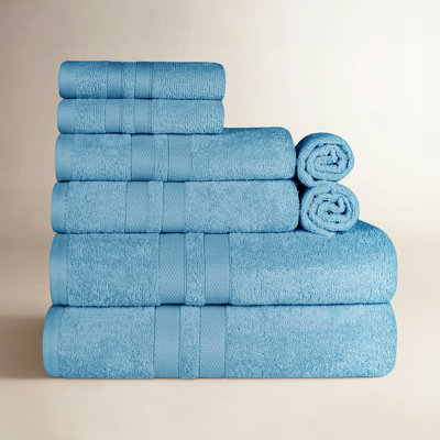 8-Piece Quick-Drying Cotton Towel Set