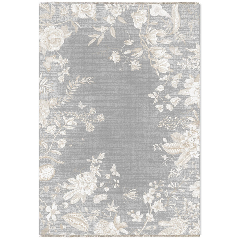 Zelphia Floral Indoor / Outdoor Rug, Runner 4' x 8'11"