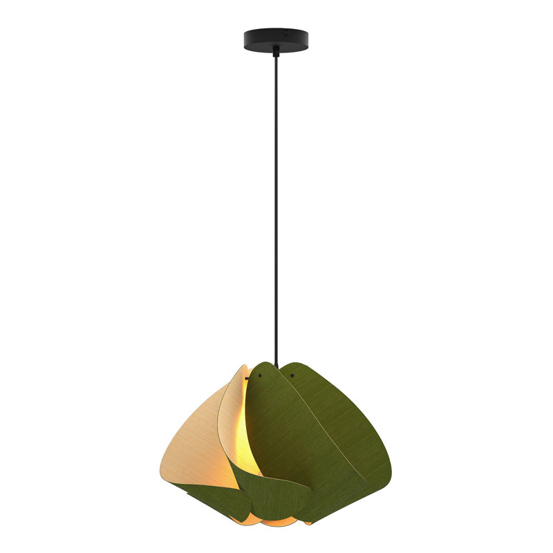 Luminaire suspendu Matilda, H 10,6 po x l 17,4 po x P 17,4 po, Vert