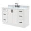 Meuble-lavabo simple avec plateau en marbre de Carrare italien ARIEL Kelly-124987380-99405045