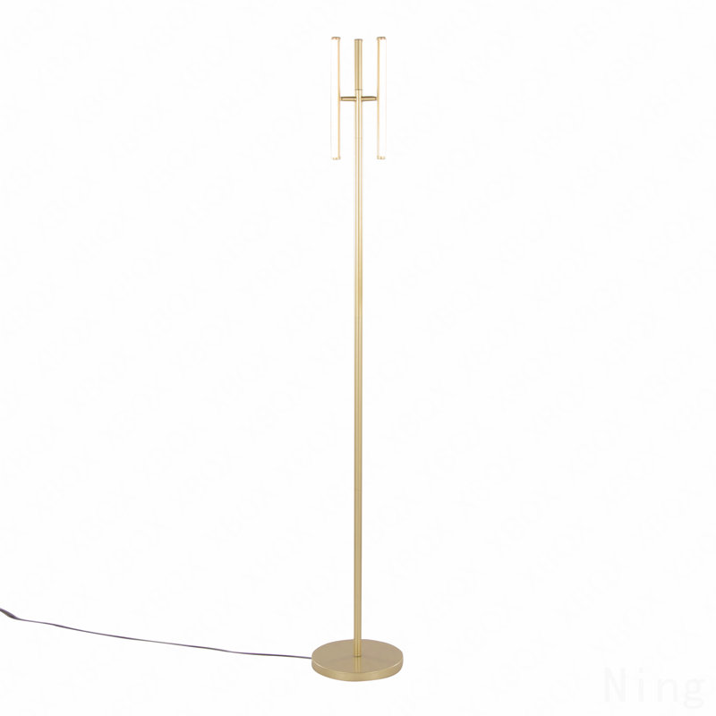 Lampe sur pied pivotante moderne 65 "en métal doré par Lumisource, Doré