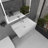 Nantucket Sinks Newport 28'' White Fireclay Rectangular Wall Mount Bathroom Sink with Overflow