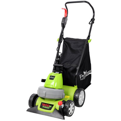 Aspirateur-broyeur à feuilles 3 en 1, nettoyeur de jardin multifonctionnel vert avec grand sac en toile, déchiqueteuse à feuilles efficace pour l'entretien de la cour extérieure