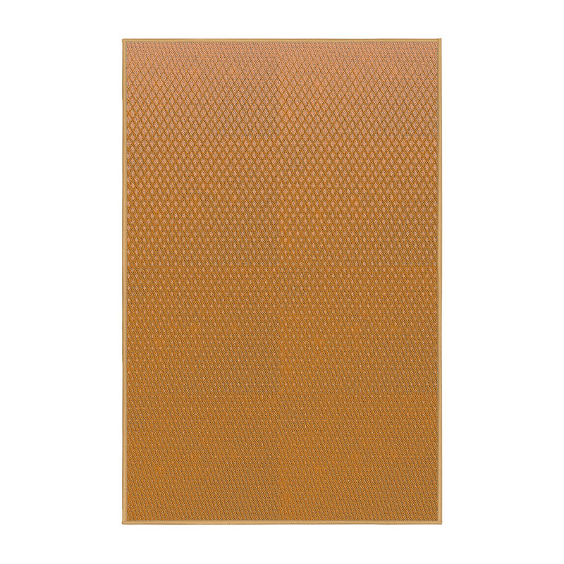 Tapis orange tissé à la machine, Rectangle 8 pi x 12 pi