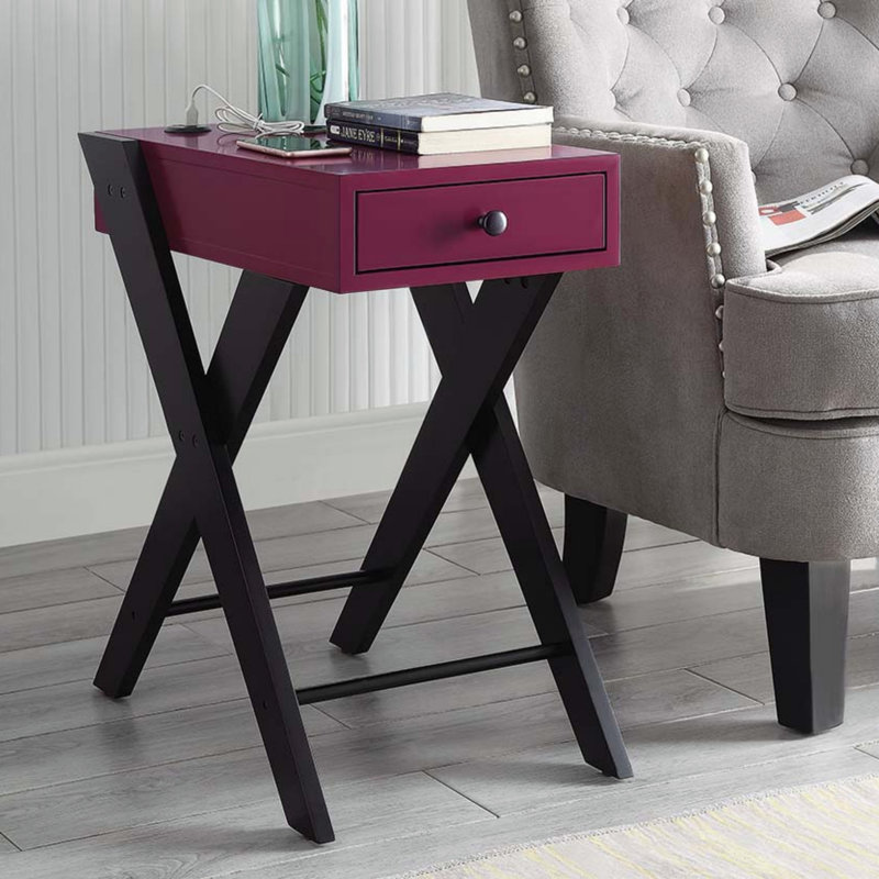 Table d'appoint Fierce avec port USB intégré