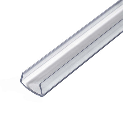 Plastic 0.625'' W x 48'' L T-Molding in Clear