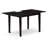 5 Piece Dining Table Set Contains a Rectangle Wooden Table with Butterfly Leaf and 4 Polyester Fabric Upholstered Chairs, Black-123099961-123099960