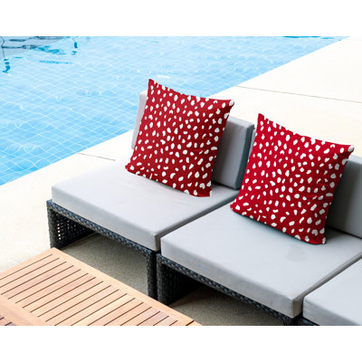 Indoor/Outdoor Animal Print Square Throw Cushion