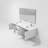 Geneva 72" Wall-Mounted Double Bathroom Vanity Set with Mirror-87285996-91877472