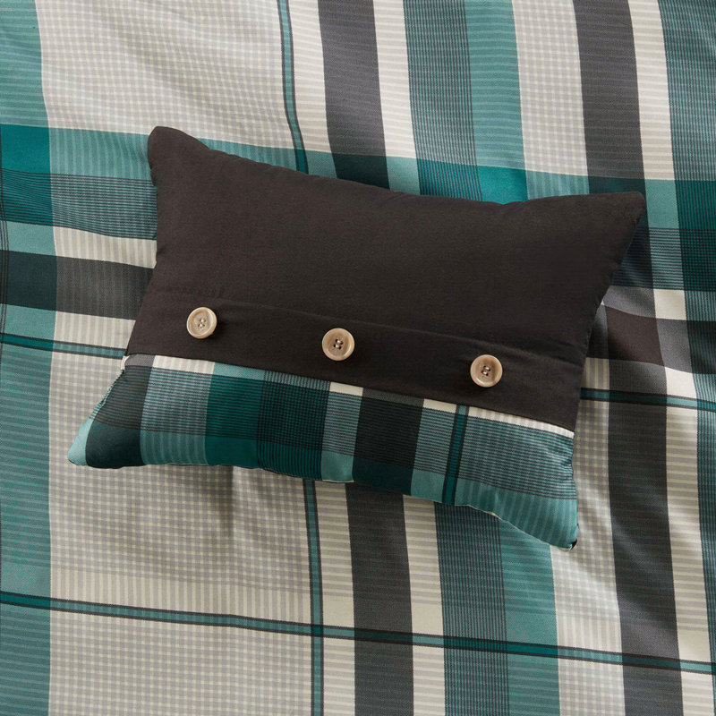 Plaid Comforter Set With Bed Sheets, Twin XL Comforter + 6 Additional Pieces