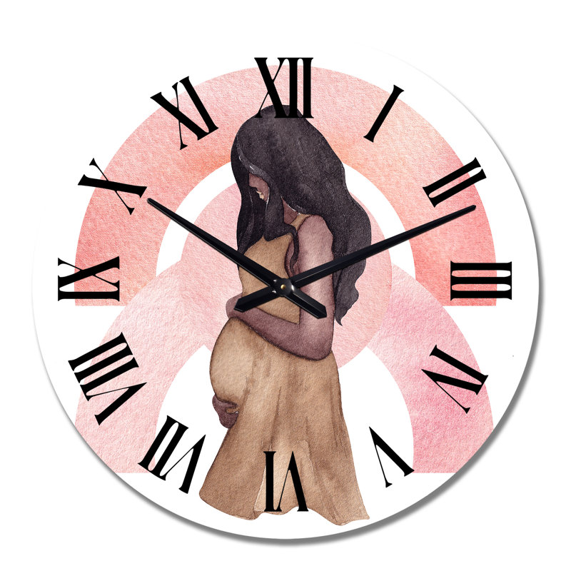 Jeune horloge murale Glam, Surdimensionné