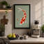 Arching Koi Japandi - Wrapped Canvas-635642020-635642042