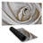White rose closeup - 15.75"x31.50" Desk mat