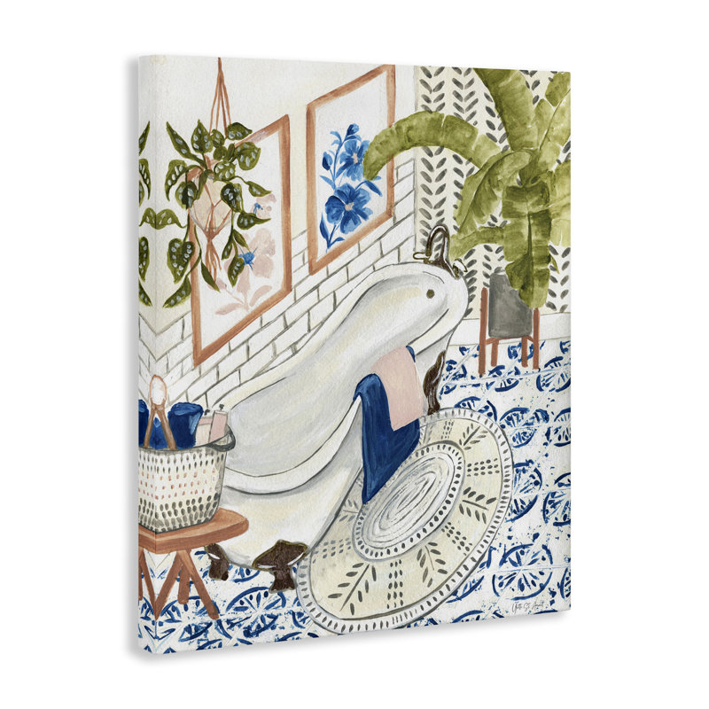 «Boho Chic Bathaign Canvas» par Yvette St. Amant, H 40 po x l 30 po