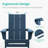 Bruce HDPE Folding Adirondack Chair-1180659098