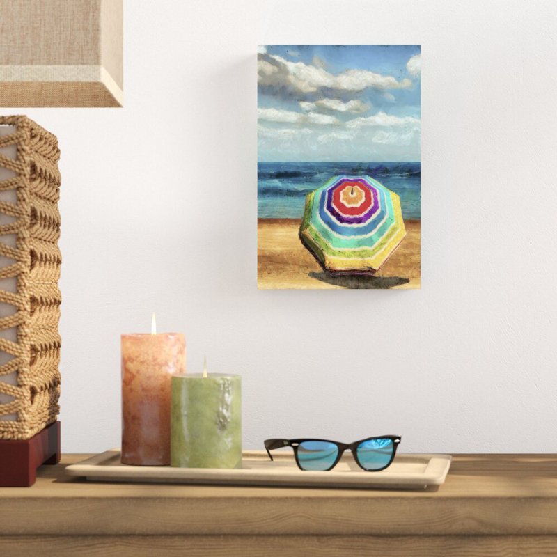 Parasol de plage I, H 12 po x l 8 po