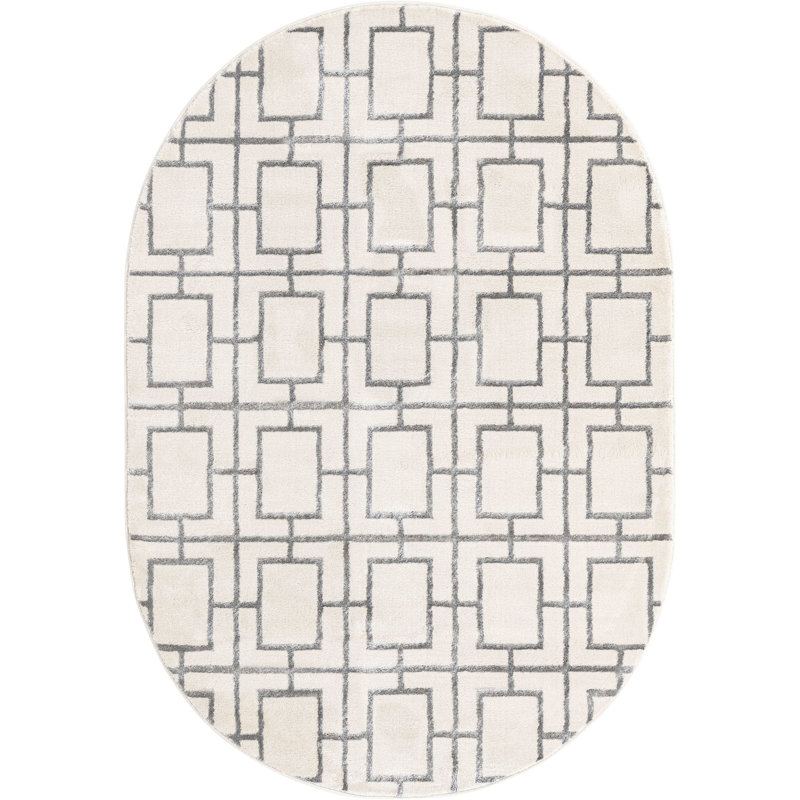 Corando Abstract Indoor Rug, Oval 4' x 6'