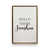 Polished Gold Floater Frame
