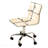 White Chromel Adjustable Air Lift Office Chair-1891098904