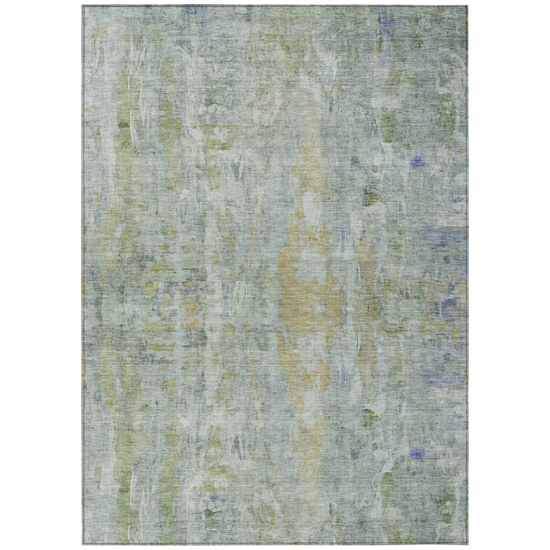 Machine Washable Indoor/Outdoor Chantille ACN2310 Abstract Rug, Rectangle 10' x 14'