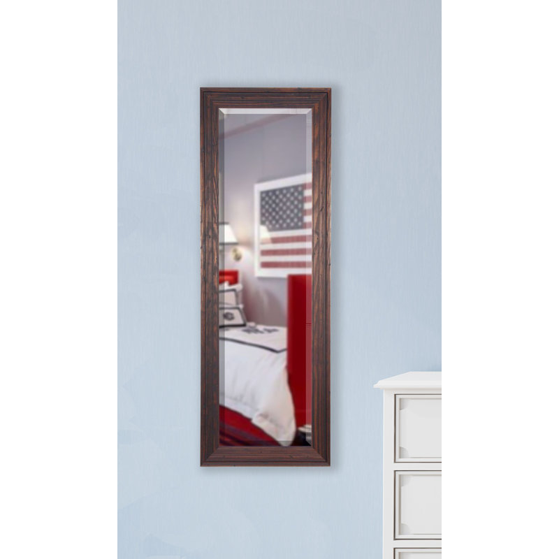 Miroir en bois massif de bois de grange de Soderlund, H 60,25 po x l 21,25 po