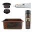Premier Copper Products BSP5_BREC20DB-G Bar Sink And Drain Package