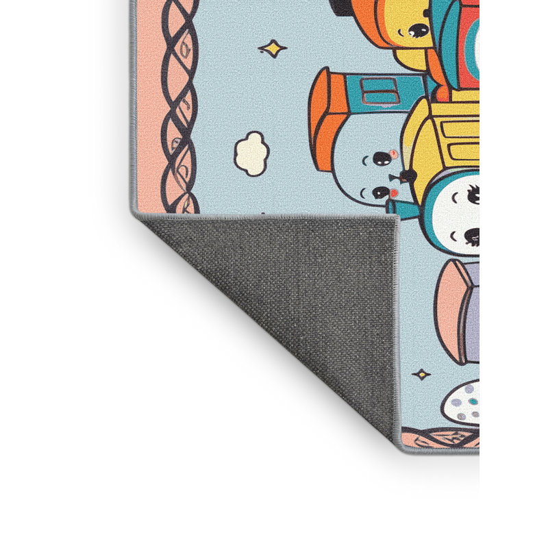 Tapis pour enfant Zoomie, Rectangle 6 pi x 9 pi