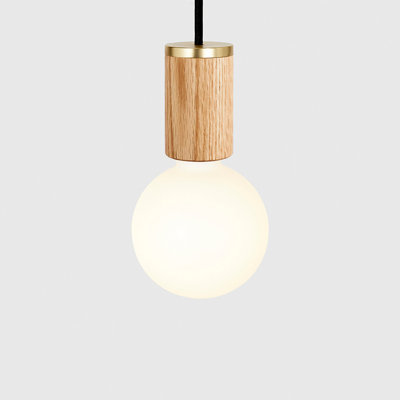 Sphere III Pendant Light In Oak
