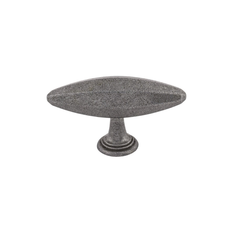 Chareau 1 15/16" Length Bar Knob, 3" Length, Black Iron