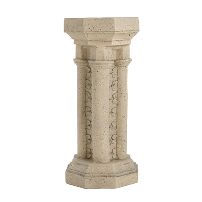 Pedestal Column Plant Stand, 23.25 Inch, Indoor And Outdoor