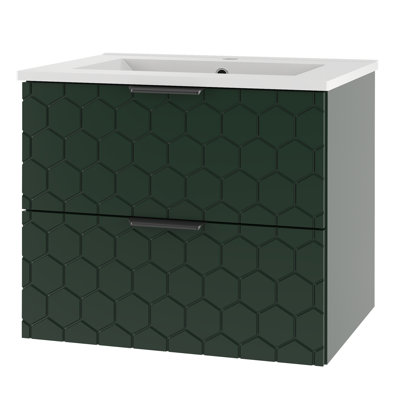 61mm Single Bathroom Vanity with Ceramic Basin