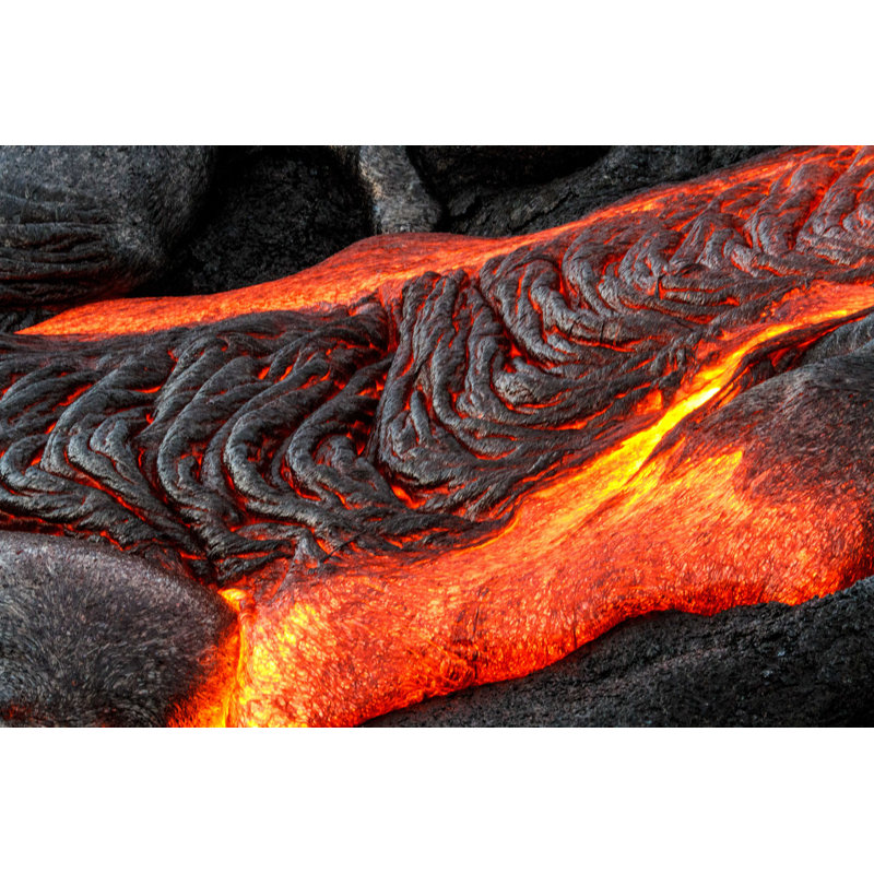 Lava Flow - Photographie sur toile tendue, H 32 po x l 48 po