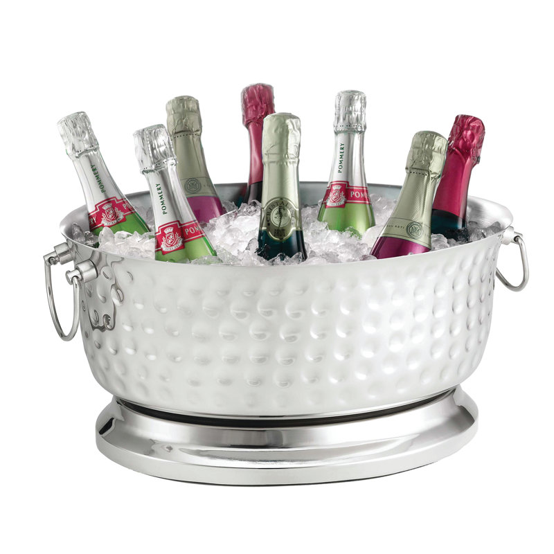 Baignoire ovale en acier inoxydable à double paroi 4,9 gallons Collection TableCraft Bali
