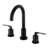 Kingston Brass Serena Two-Handle 3-Hole Deck Mount Widespread Bathroom Faucet with Brass Pop-Up Drain-56581024